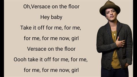 versace lyrics bruno mars.